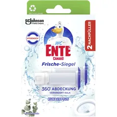 WC-Ente Frische-Siegel Nachfüller mit Bleichkraft, Duft: Eukalyptus, Inhalt: 4er Pack (mit jeweils 2 x 36 ml)