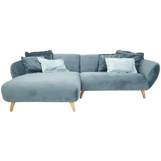 Carryhome Ecksofa , Petrol , Textil , Buche , massiv , Füllung: Schaumstoff,Schaumstoff,Schaumstoff , Ottomane links, L-Form , 280x175 cm , Made in Eu , seitenverkehrt erhältlich, Rücken echt , Wohnzimmer, Sofas & Couches, Wohnlandschaften, Ecksofas