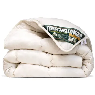 Terschellinger Winterdecke - Bettdecke aus 100% IWS-Schurwolle - Hochwertiges Winter Wolle Bettdecke - Woolmark Zertifiziert - 200 x 200 cm