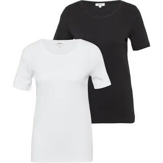 s.Oliver Pyjama-Shirt Schwarz 34