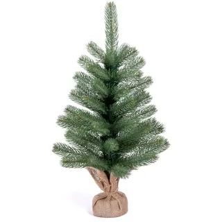 ic winterworld Künstlicher Weihnachtsbaum Tannenbaum grün 60 cm