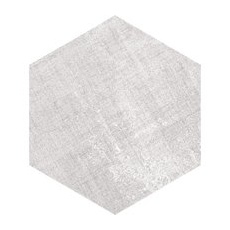 Feinsteinzeug Hexagon Fabrik Silver Glasiert Matt 21,5 x 25 x 0,9 cm