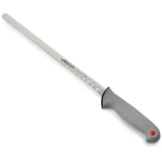 Arcos Fischmesser aus Nitrum Edelstahl 30 cm - Ideal für Professionelle Nutzung und Hygiene - Schwarzer Griff aus Polypropylen mit Elastomerüberzug, Serie Colour Proof