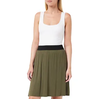 Kaffe Damen Women's Jersey Skirt Knee Length Casual Elastic Waist Rock, Black, 34