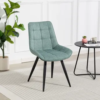 Duo Collection Esszimmerstuhl Iris Polyester grün 4er Set