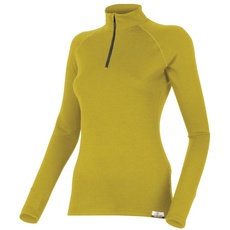 Lasting LAURA Frauen Merino 1/4 Zip Sweatshirt, 260gr - senf - L