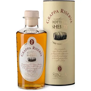 Sibona Grappa Riserva Botti da Sherry 40% vol. 0,5l) in Geschenkbox