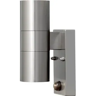 Konstsmide Außenwandleuchte Edelstahl 20,0 cm inkl. Bewegungsmelder Silber