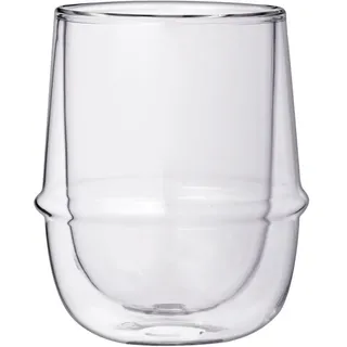 Kinto Kronos Glas doppelwandig Kaffee Tasse