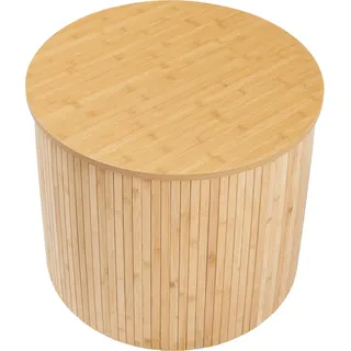 [en.casa] Couchtisch Ledepid 48xØ60 cm Natur