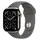 Watch Series 11 GPS+Cellular 46 mm Titaniumgehäuse beige Gummiarmband grau S/M