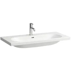 Laufen Lua Waschtisch, 2 Hahnlöcher, mit Überlauf, 1000x460mm, H810089, Farbe: Pergamon