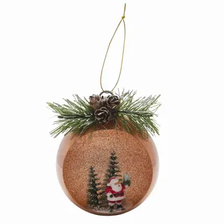 WERKA PRO Leuchtende orange Weihnachtskugel