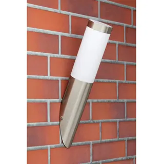 Brilliant Außenwandleuchte Edelstahl 36,0 cm E27 10 W silber