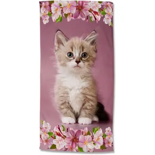 Good Morning Strandtuch 75 x 150 cm rosa