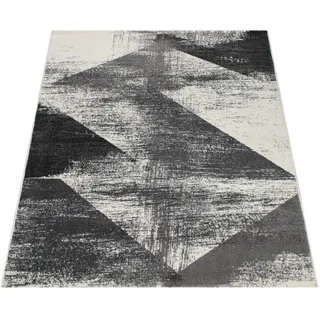 Paco Home Mero 102 Kurzflorteppich 80 x 150 cm Grau