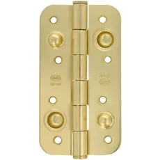 Amig - Set aus 6 Sicherheitsscharnier für Türen | Mit abgerundeten Kanten | Geräuschloses Öffnen und Schließen | Hält Eingangstüren fest | Stahl | Goldfarben | 150 x 82 x 3 mm.