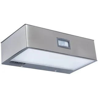 Lutec LED Solarleuchte Brick Edelstahl IP44