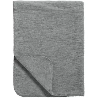 Meyco Baby Babydecke - gewebte Kuscheldecke - 100 % Bio Baumwolle - Oeko Tex zertifiziert - kuschelig weich - Sommer & Winter - Made in Germany - 75x100cm - Grau