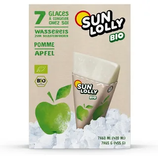 SPECIALS Sun Lolly Wassereis zum Selbsteinfrieren Apfelgeschmack Bio 7er