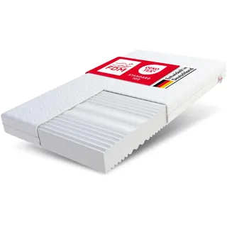 FDM Matratze 180x200 cm Härtegrad H3 H4 Höhe 14 cm Kaltschaummatratze Doppelseitige Rollmatratze HR-Schaum 7 Komfortzonen mit Hypoallergenem Waschbarem Premium-Bezug Oeko-Tex Comfort Duo MAX