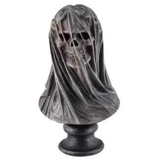 Joh. Vogler GmbH Vogler 766-7657 Totenkopfbüste Dark Veil Totenkopf Büste 25 cm Totenschädel Schädel Gothic
