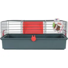 Zolux CLASSIC cage 70 cm, color: gray / red, Gehege