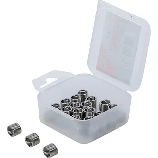 BGS Ersatz-Gewindeeinsätze M7 x 1,0 mm 25-tlg. Länge 6,5 mm