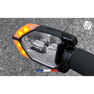 visaia bike QLïR Rückspiegel Blinker für Fahrrad und Scooter