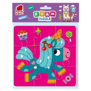 Schaumstoffpuzzle 2In1 Einhorn Lama Für Die Kleinsten Kinder Roter Käfer Puzzle