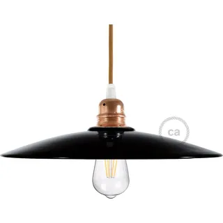 creative cables Keramik Lampenschirm 1-flg. 20 cm Schwarz/Bronze