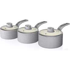 Swan Pot set retro Swan RETRO SWPS3020GRN, Pfanne + Kochtopf, Grau