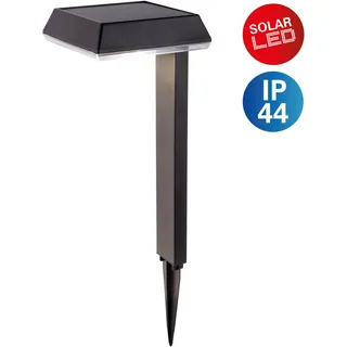 LED Solarleuchte NÄVE "Sigi", schwarz, B:15cm H:79cm L:15cm, Leuchten, LED Solarleuchte, Dekoerdspieß, H: 79cm, Dämmerungssensor, schwarz, LED warmweiß