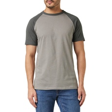 Bild von Herren Raglan Contrast Tee T-Shirt, asphalt/darkshadow, XL