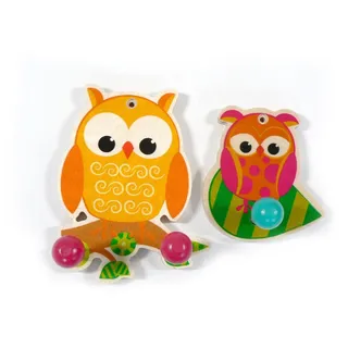 Zimmerdekoration 2er Set Garderobe Eulen klein BxLxH 105x65x120mm NEU