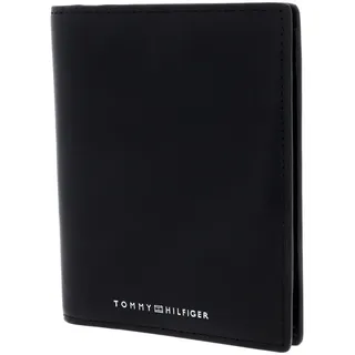 Tommy Hilfiger Herren Kreditkartenetui TH Metro Passport Wallet Leder Schwarz