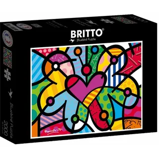 BLUEBIRD Puzzle Herz Schmetterling 2000 Teile