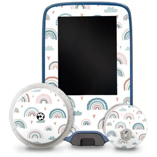 Aufkleber Set passend für Freestyle Libre 2 3 Lesegerät Sensor R229 Regenbogen