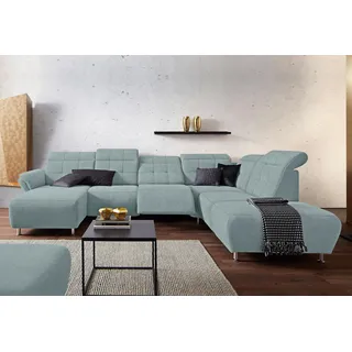 Home Affaire Wohnlandschaft Mikrofaser 2-Sitzer Blau