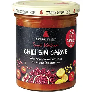 Zwergenwiese Bio Soul Kitchen Chili Sin Carne, 6 x 370g