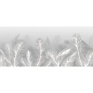 Magnetmatte für Heizkörperverkleidung Weiße Blätter Boho 60x100