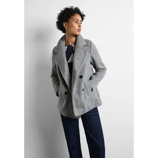 STREET ONE Damen A101060 Strukturjacke, Frost Grey Melange, 42