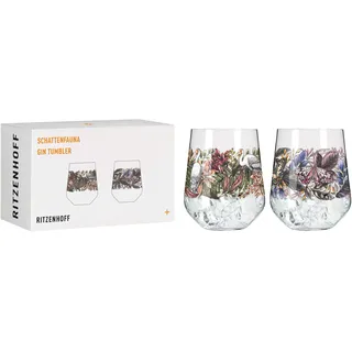 Ritzenhoff & Breker Schattenfauna Gin Tumbler Kristallglas 0,7 l 2er-Set