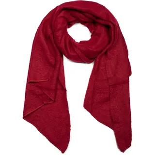 styleBREAKER XXL-Schal "Asymmetrischer unifarbener Web Schal" 1 Stk., bordeaux, rot