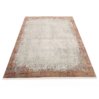 WK Wohnen Teppich »BORDER« 806 grau-Rose 160 x 230 cm