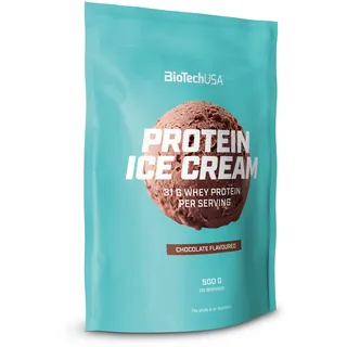 BioTechUSA Protein Ice Cream, Aromatisiertes Eispulver mit Molkenprotein-Komplex, 500 g, Schokolade