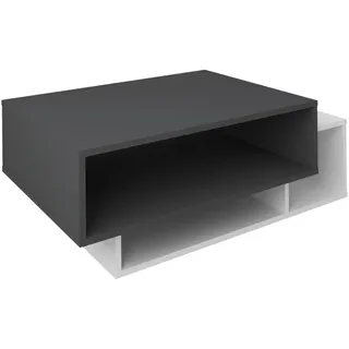 Mid.you Couchtisch , Anthrazit, Weiß , Holzwerkstoff , rechteckig , 50x35x88 cm , Stauraum, offenes Fach, einfacher Aufbau , Wohnzimmer, Wohnzimmertische, Couchtische, Couchtische eckig