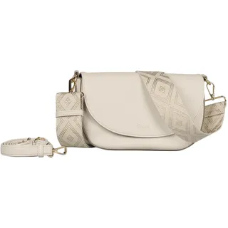 Gabor bags Linda Damen Satteltasche Umhängetasche Klein Weiß