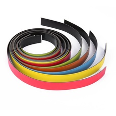 ewtshop® Magnetbänder farbig sortiert, 5 x 1 Meter, 20 mm breit, einfach in gewünschte Größen schneiden
