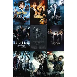 1art1 60266 Harry Potter Poster - Alle Film-Plakate, In Englisch, 91 x 61 cm